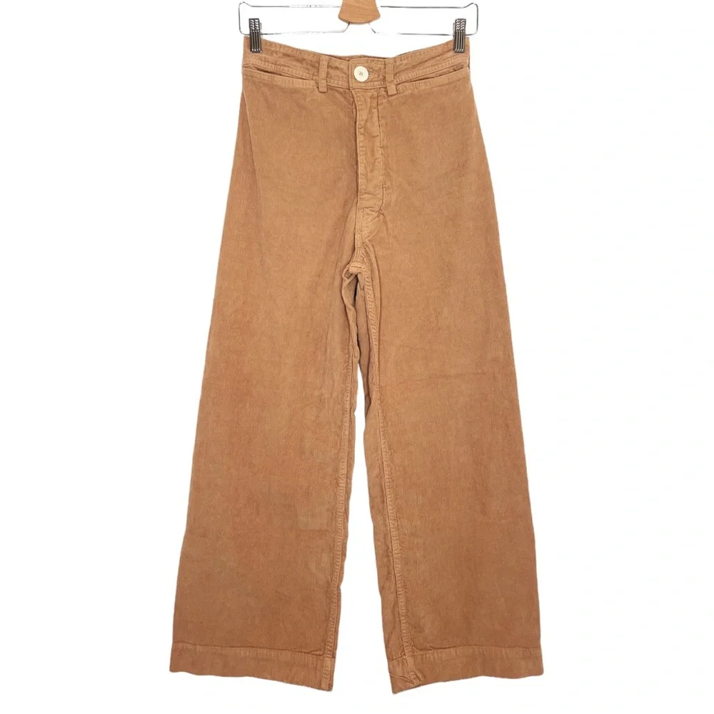 Jesse Kamm Tan Palomino Corduroy Sailor Pants - 6 - Picture 1 of 11